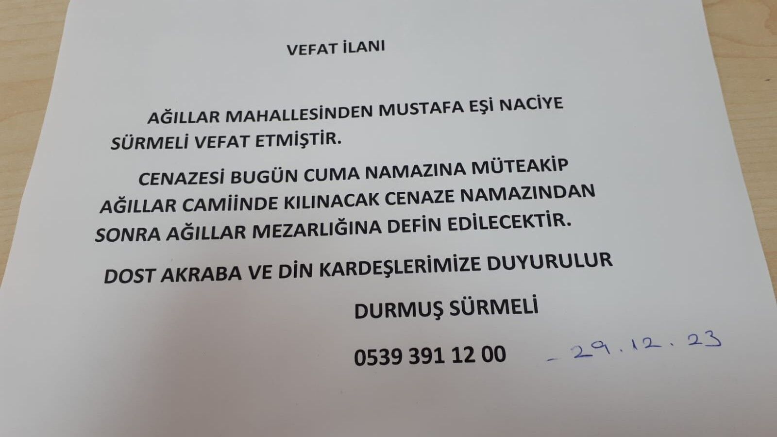  Bafra'da Vefat Edenler