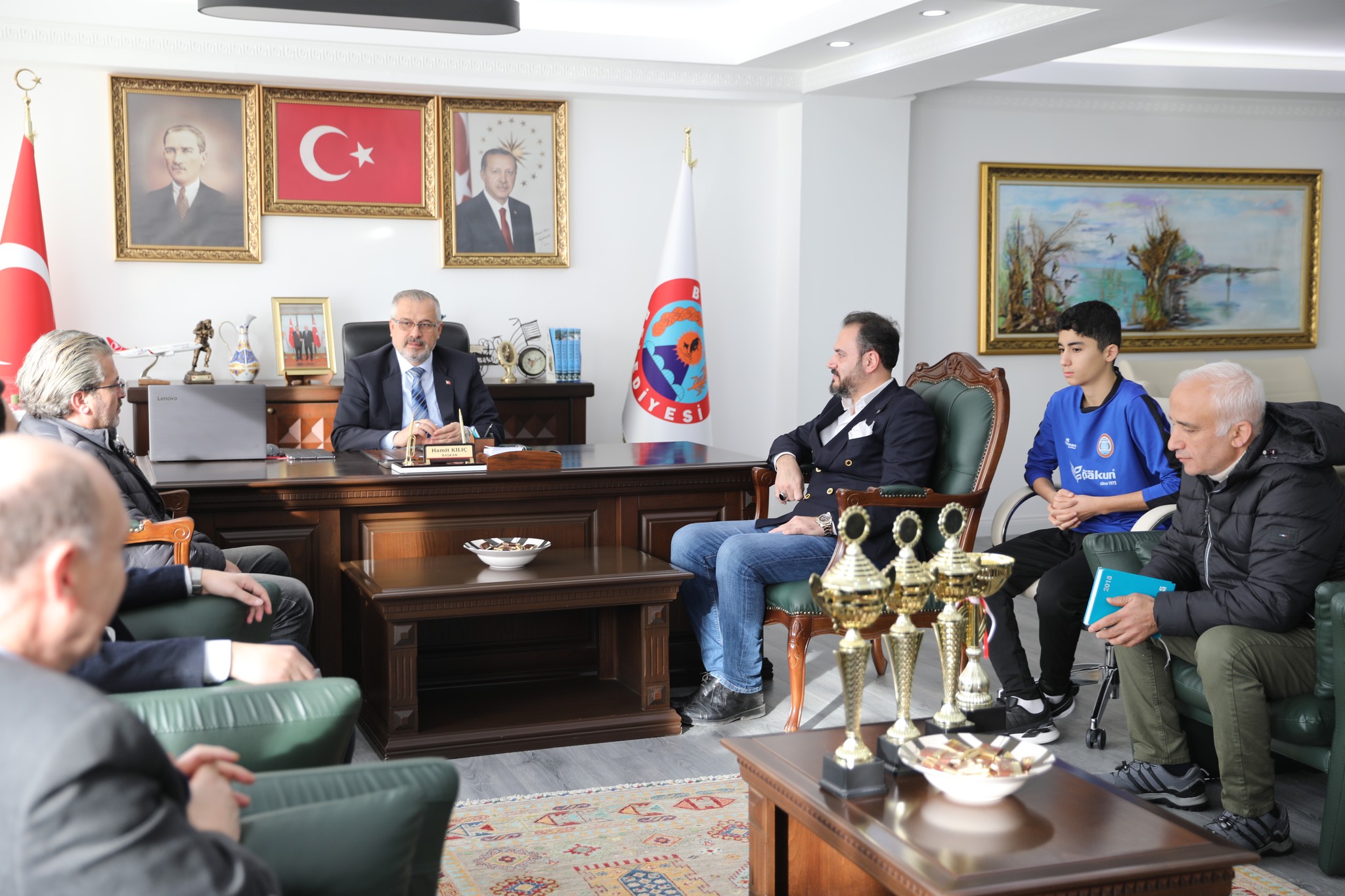 Bafra Mevlanaspor Kulüpünden Başkan Kılıç'a Ziyaret (2)