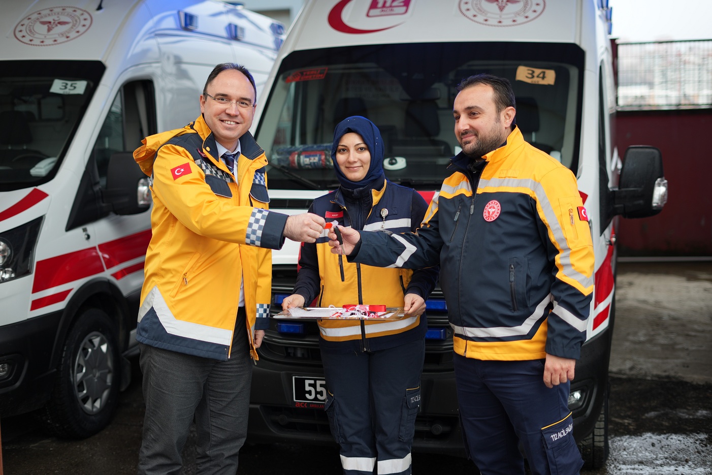 Samsun Sağlık Filosuna 5 Yeni Ambulans (1)