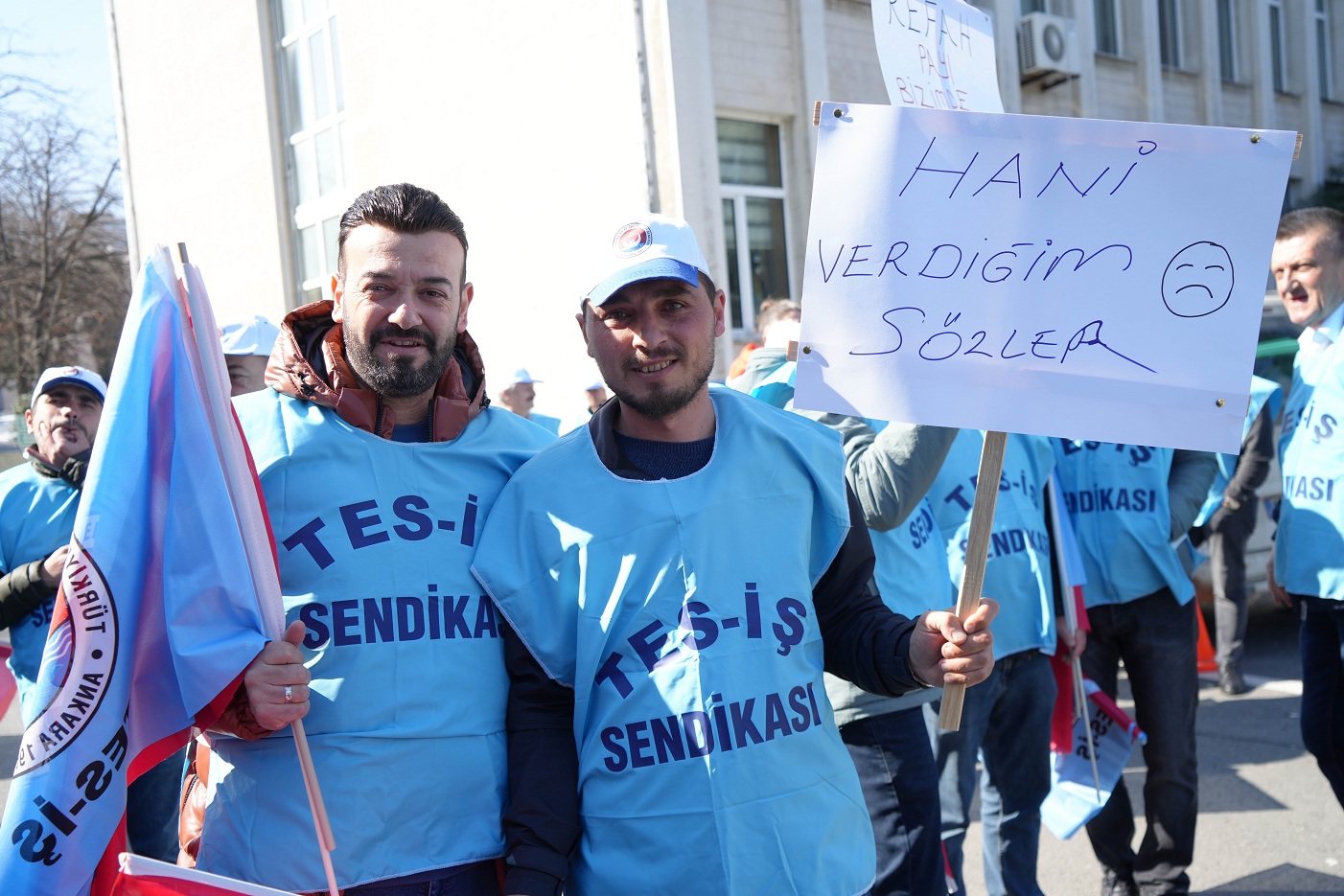 Samsun'da Enerji Çalışanlarından ’Refah Payı’ Talebi (2)