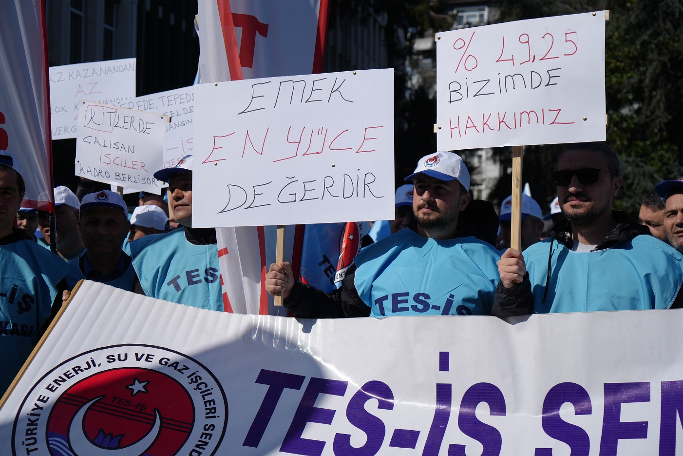 Samsun'da Enerji Çalışanlarından ’Refah Payı’ Talebi (3)