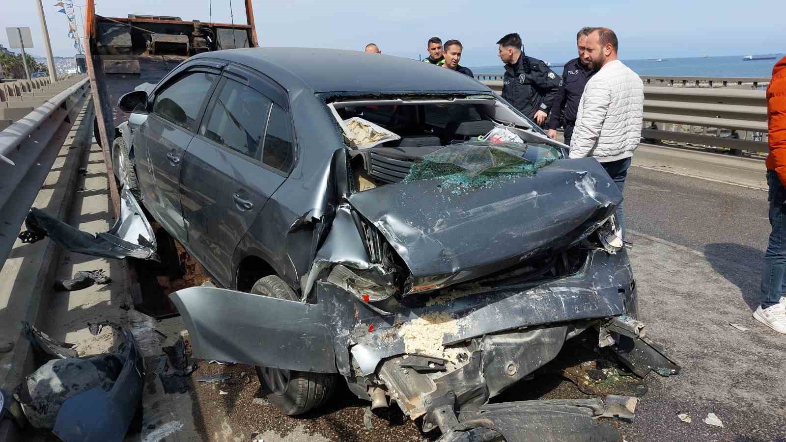 Samsun’da Zincirleme Trafik Kazası 1’I Polis 3 Yaralı1