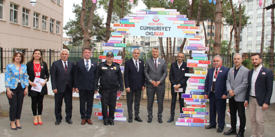 Bafra Cumhuriyet Ortaokulu'nda ''Okusam Projesi Yıl Sonu Kitap Şenliği'' (10)