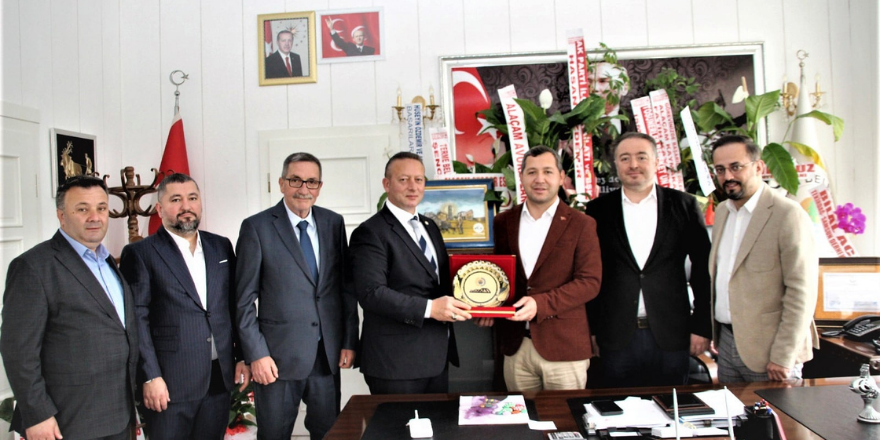 Bafra Tso Başkanı Kocabaş’tan Başkan Aydoğdu Ve Başkan Özdemir'e Hayırlı Olsun Ziyareti (2)