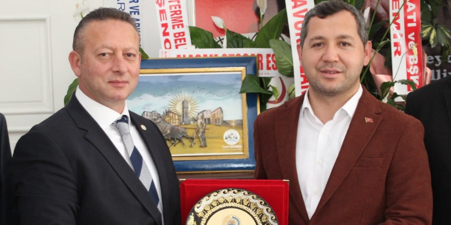 Bafra Tso Başkanı Kocabaş’tan Başkan Aydoğdu Ve Başkan Özdemir'e Hayırlı Olsun Ziyareti (5)