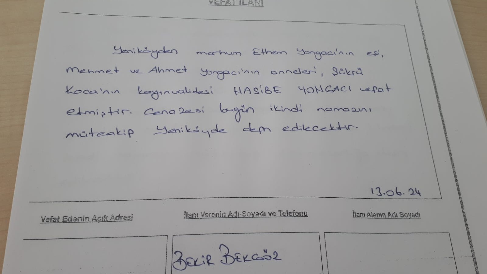 Vefat Bafra Ilann (2)