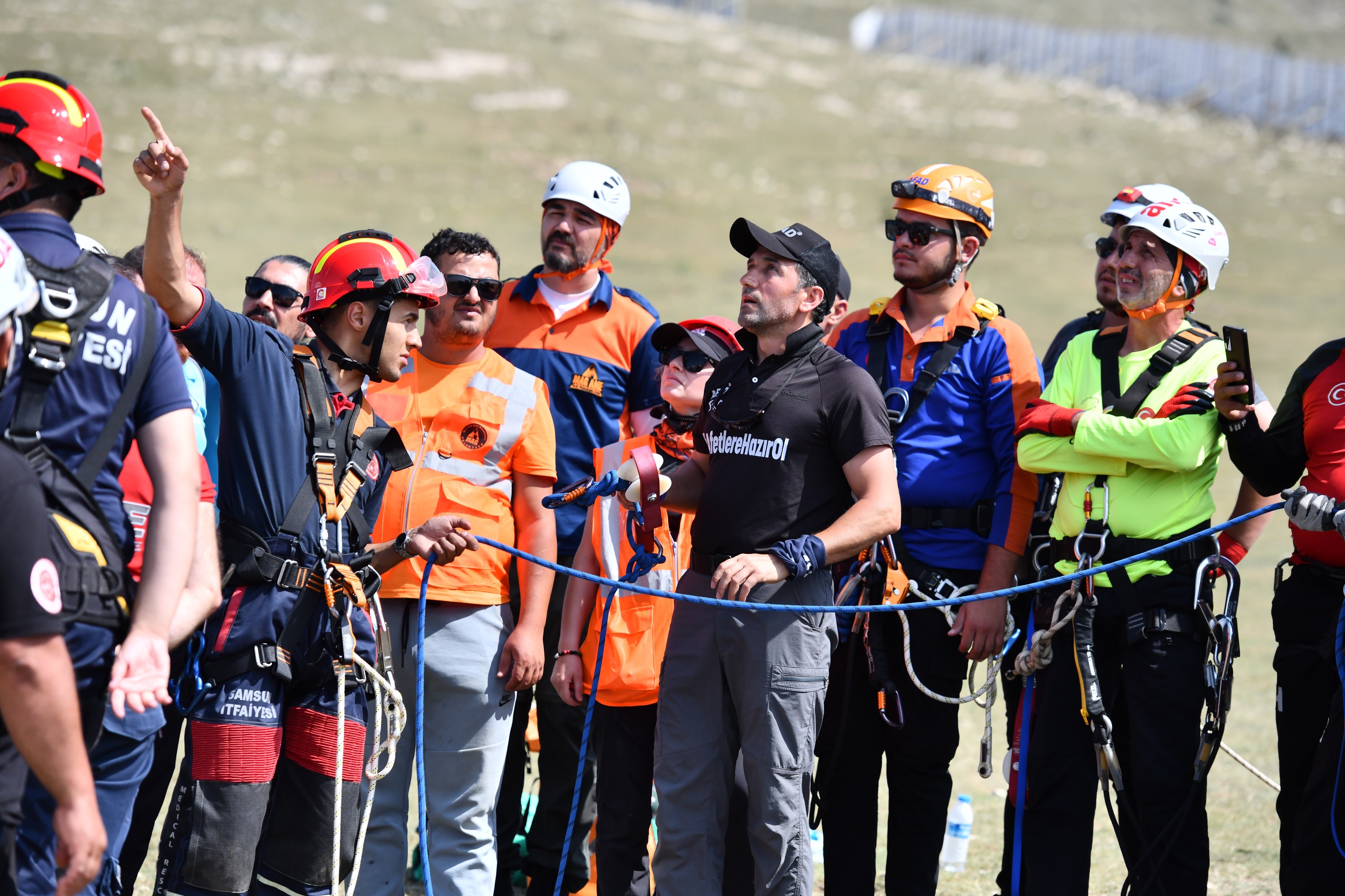 Kayak Merkezi Teleferiğinde Kurtarma Tatbikatı (5)