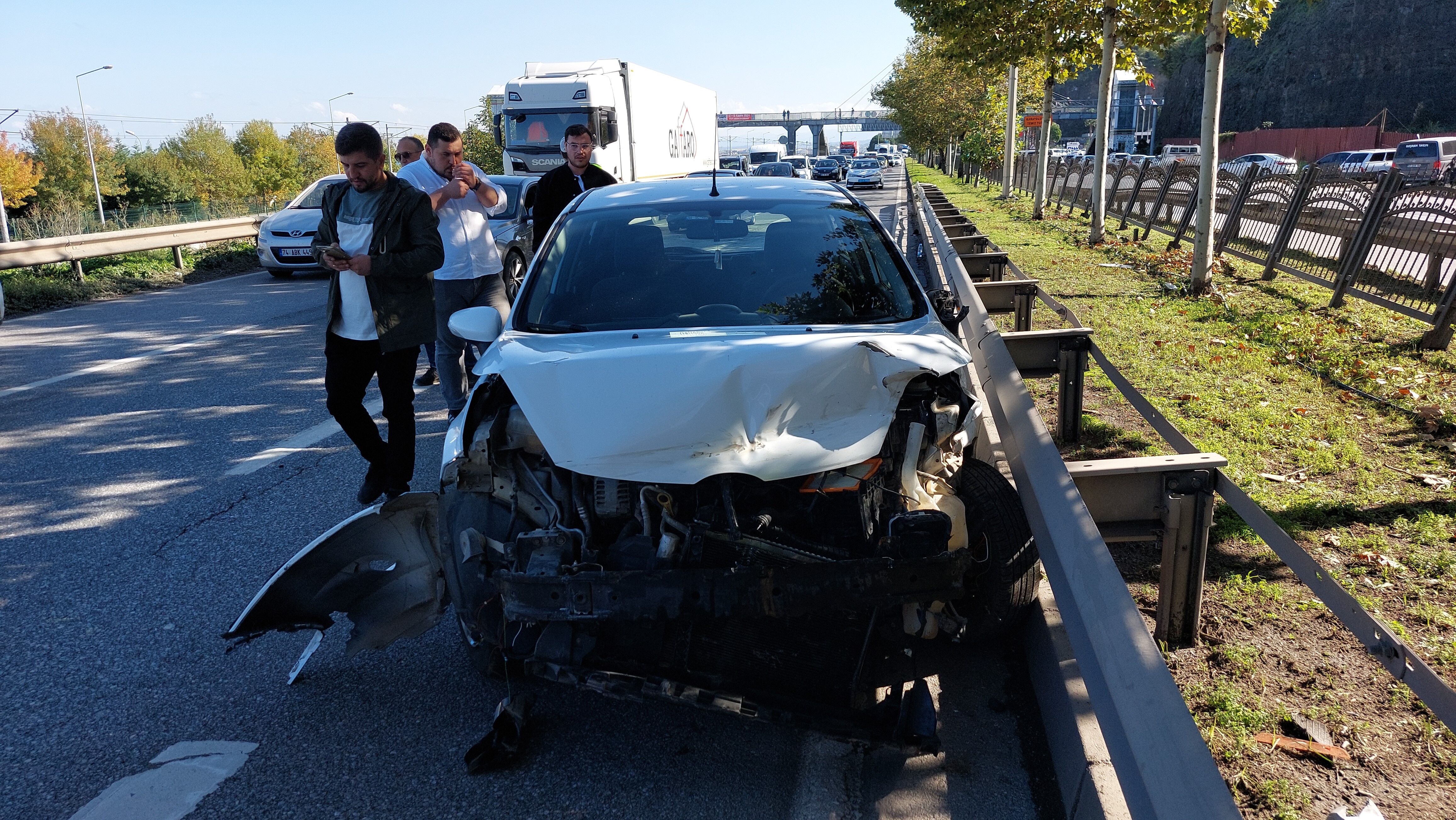 Samsun’da Trafik Kazası 3 Yaralı (1)