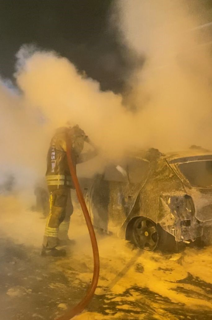15 Temmuz Şehitler Köprüsü’nde Otomobil Yangını 2