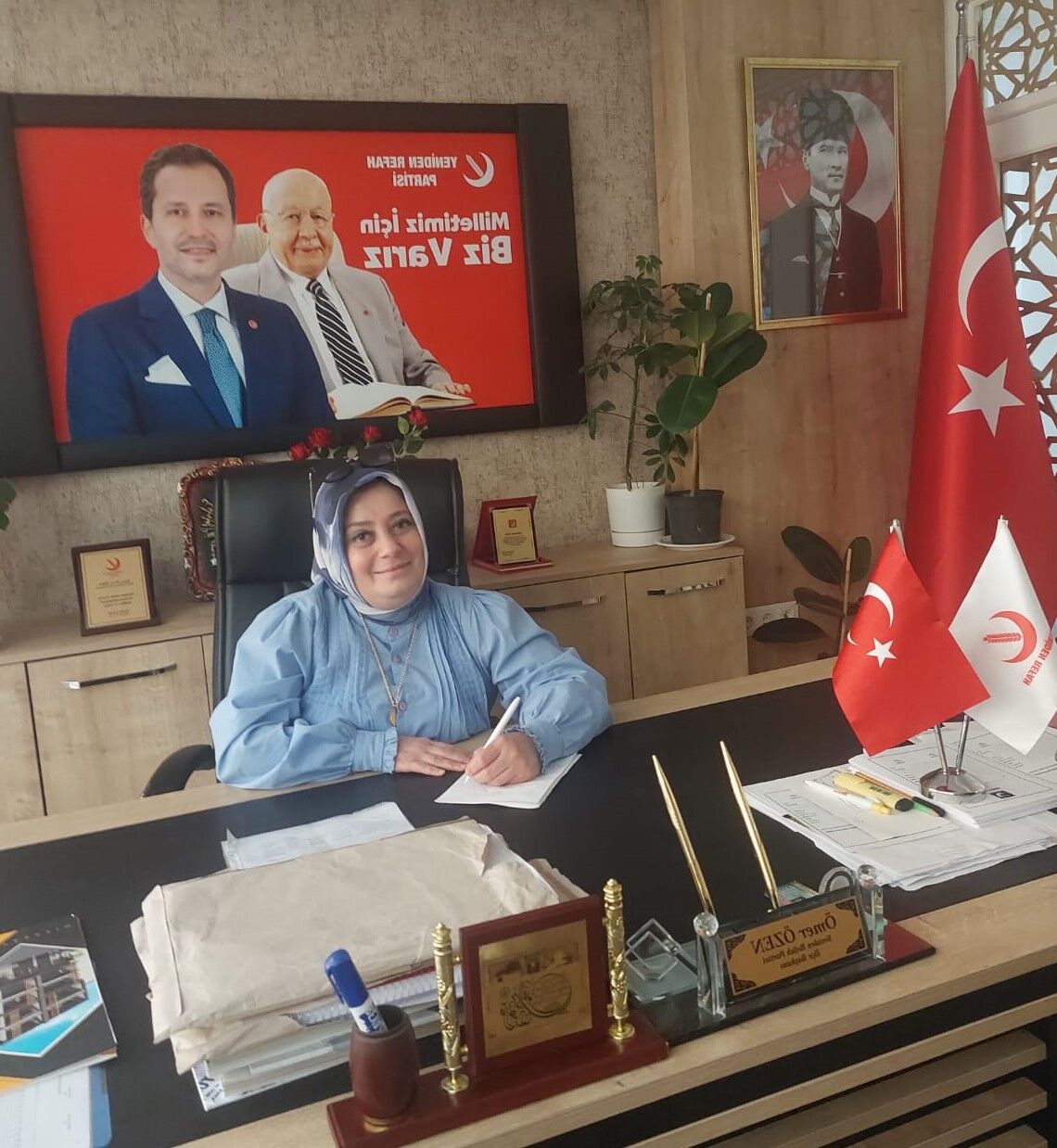 Bafra Yeni̇den Refah Parti̇si̇’ni̇n Kadin Kollari Temsi̇lci̇si̇ Fi̇li̇z Yilmaz (1)-1