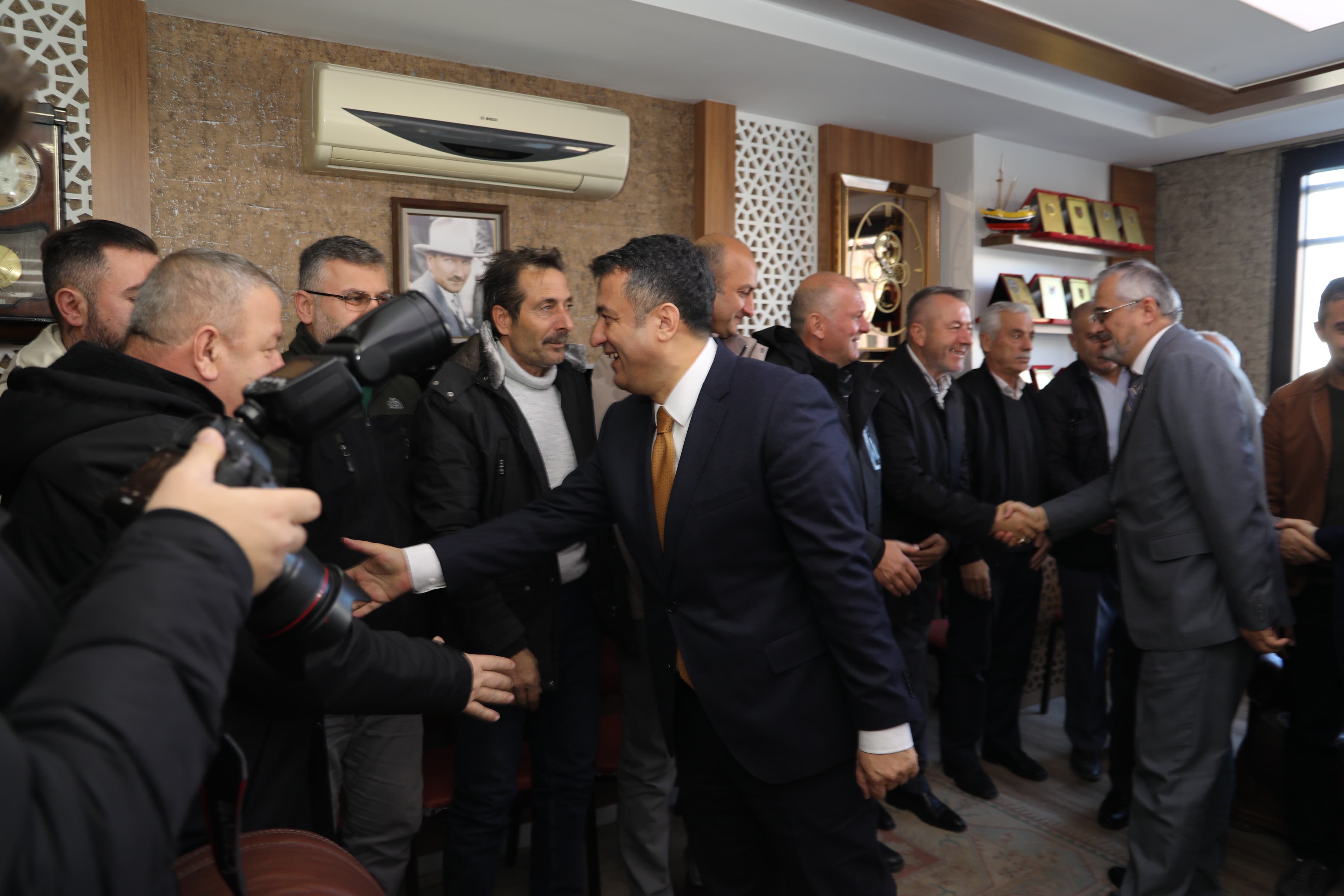 Başkan Halit Doğan’dan Bafra Şoförler Odası’na Ziyaret (7)