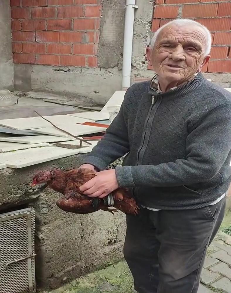 Boynuna İp Geçirilen Tavuğu Köylüler Kurtardı