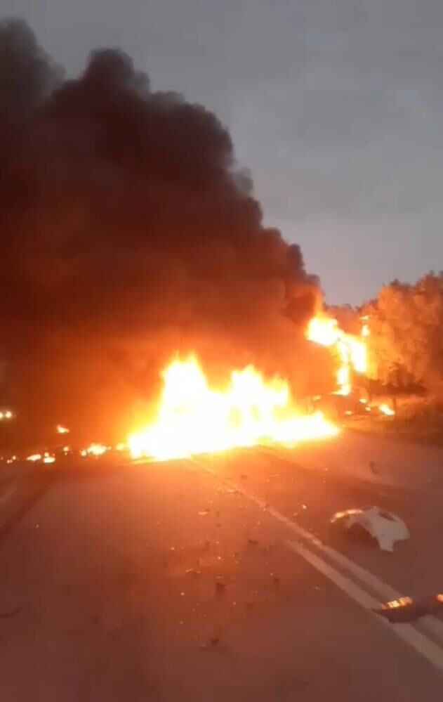 Bursa'da Feci Kaza Tanker Patladı (4)