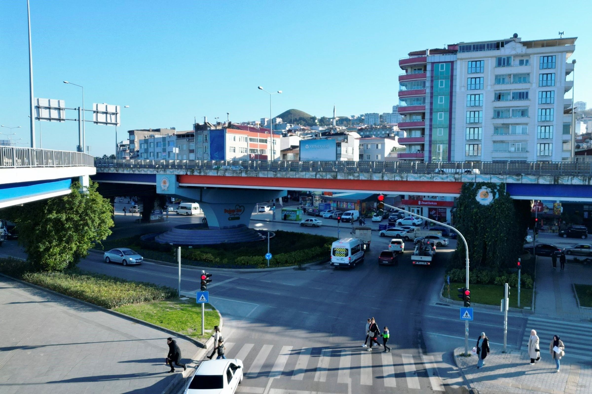 Canik Viyadüğü'nde Kırmızı Beyaz Heycanı (2)