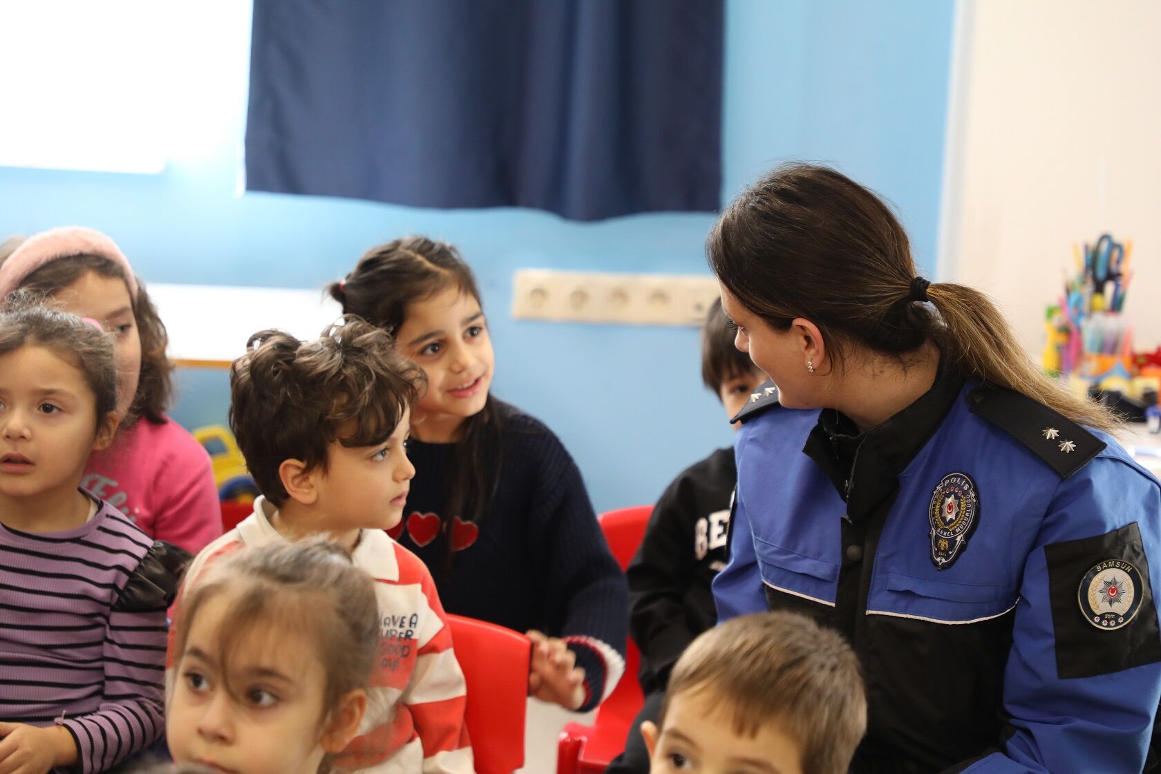 Polis Maskotu Kanka, İlkadım Kreşlerinde Miniklerle Buluştu (4)