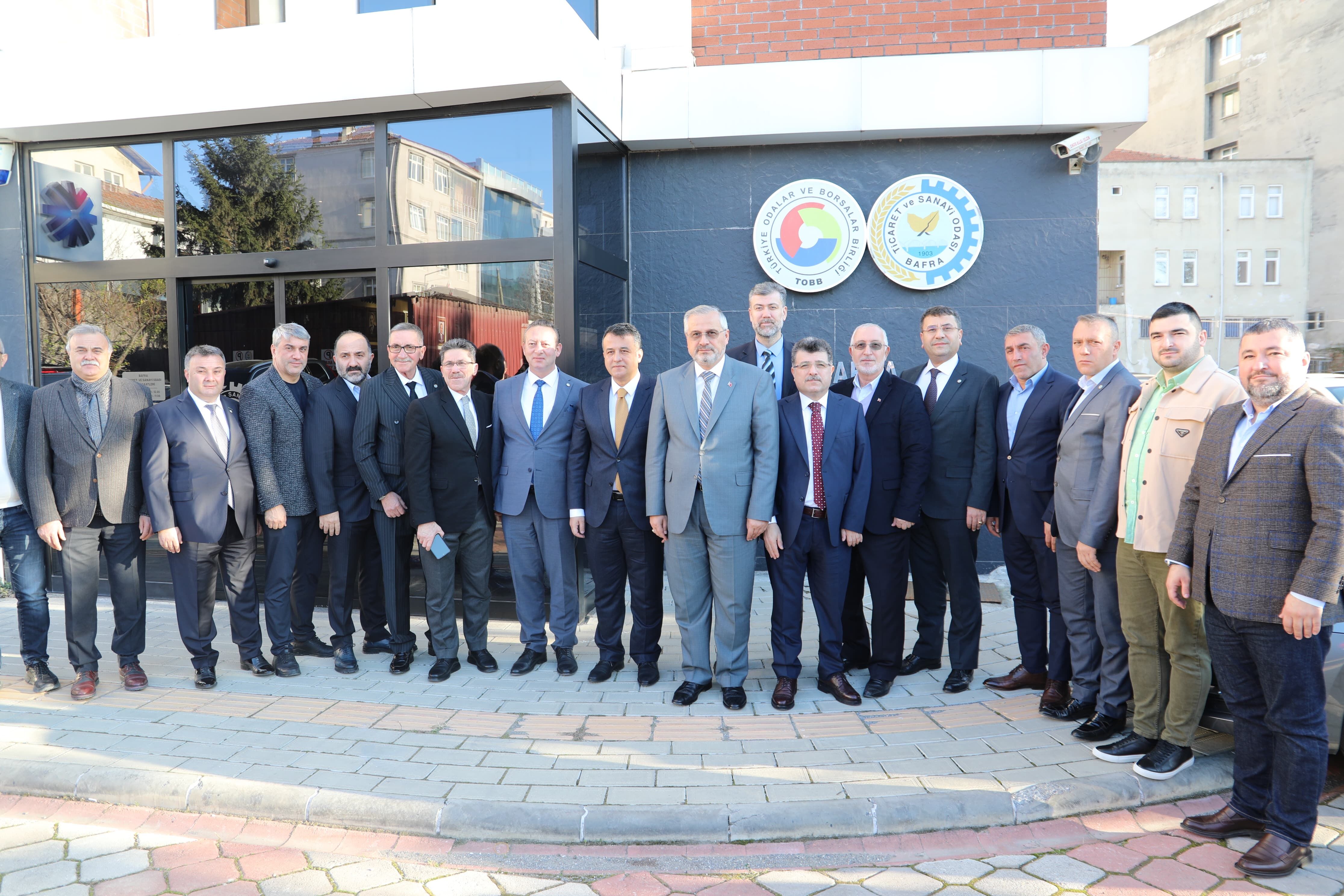 Samsun Büyükşehir Belediye Başkanı Halit Doğan’dan Bafra Ticaret Ve Sanayi Odası’na Ziyaret (2)