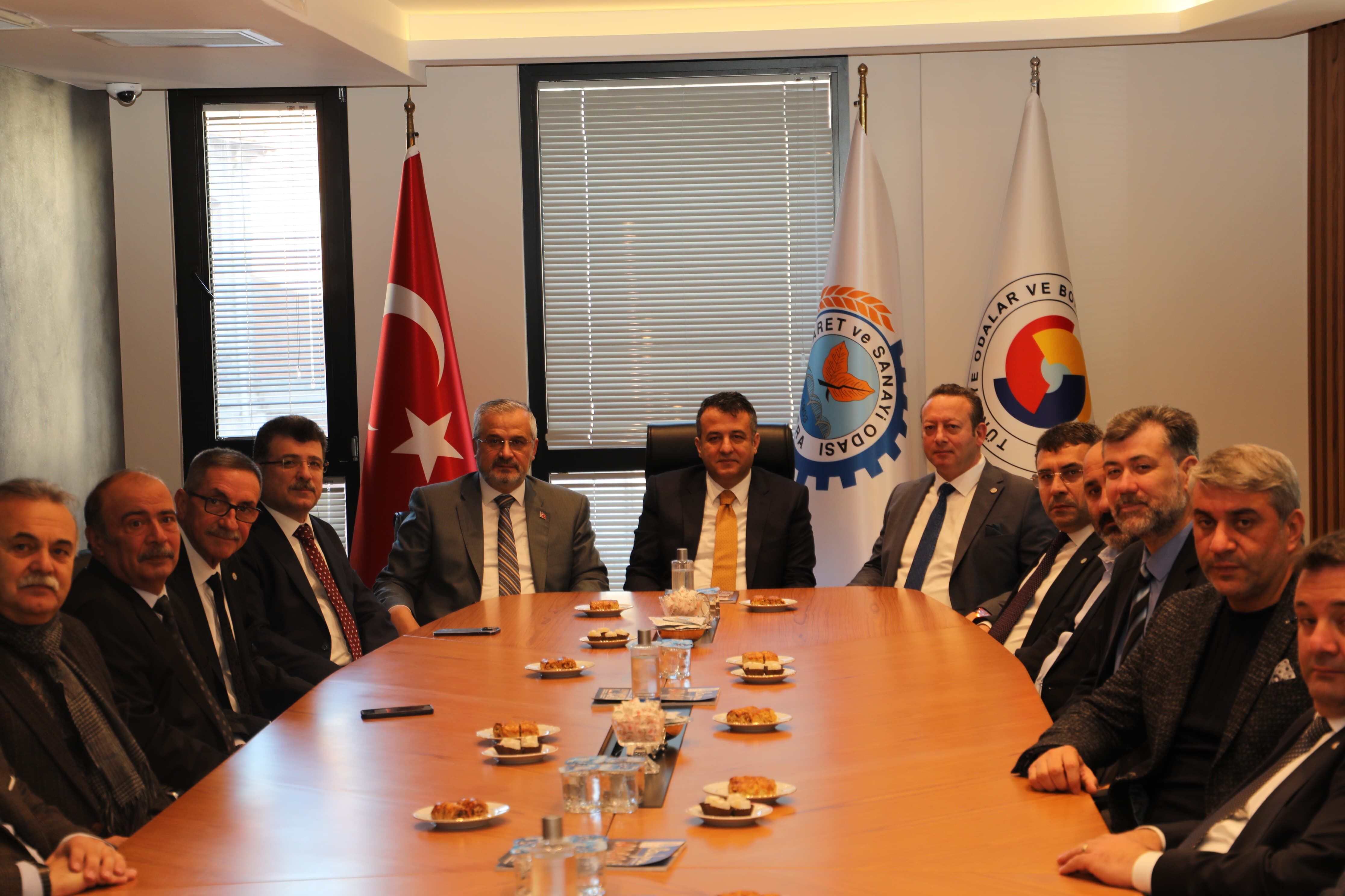 Samsun Büyükşehir Belediye Başkanı Halit Doğan’dan Bafra Ticaret Ve Sanayi Odası’na Ziyaret (3)