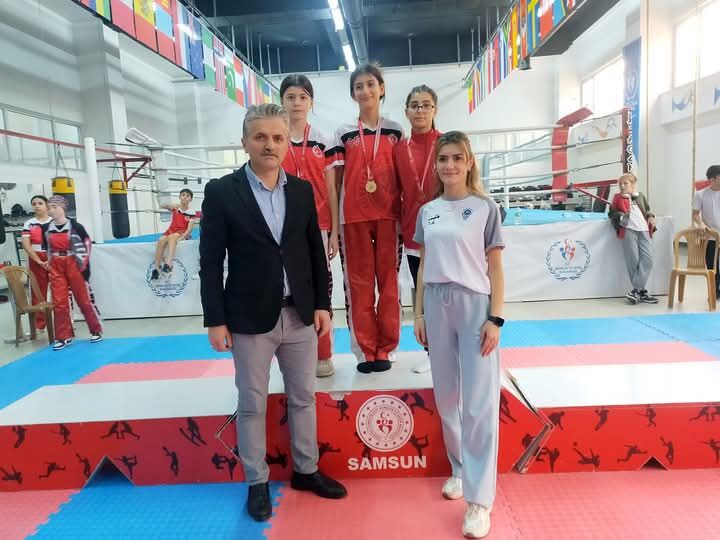Samsun Okul Sporlari Kick Boks İl Bi̇ri̇nci̇li̇ği̇ Tamamlandi! (3)