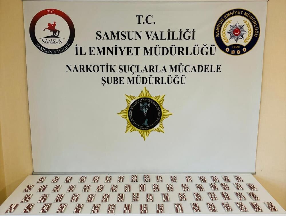 Samsun’da 728 Sentetik Ecza Ele Geçirildi 1