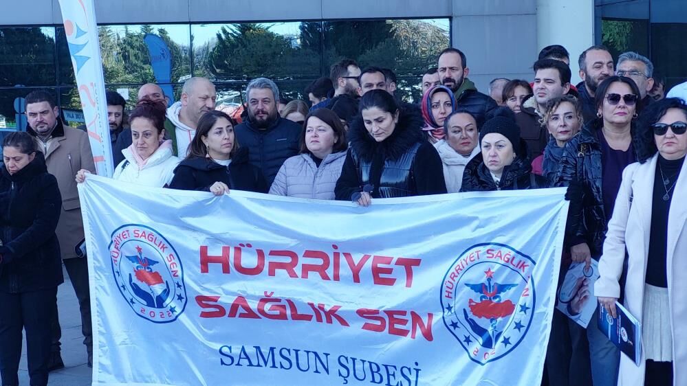Samsun’da Ai̇le Heki̇mleri̇ni̇n İş Birakma Eylemi̇nde 2'Nci̇ Gün (1)