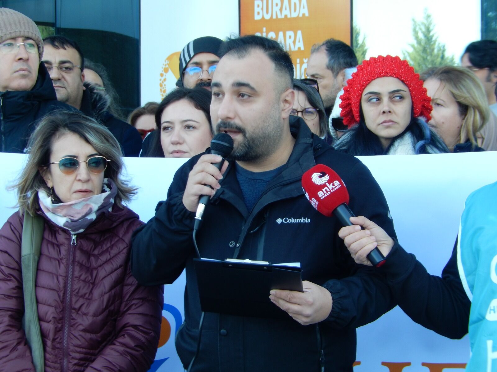 Samsun’da Ai̇le Heki̇mleri̇ni̇n İş Birakma Eylemi̇nde 2'Nci̇ Gün