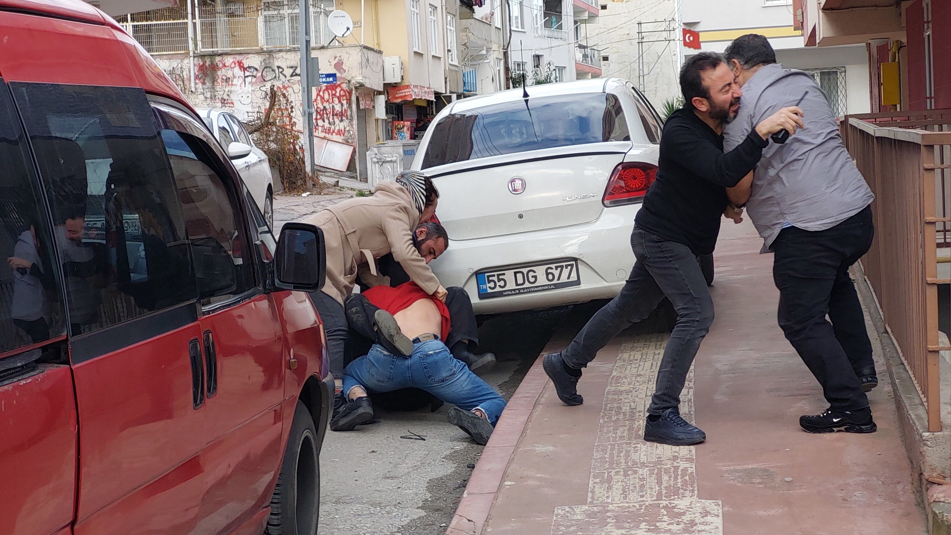 Samsun’da Gergi̇nli̇k Tirmandi Si̇lahli Saldiri Ve Toplu Kavga! (7)