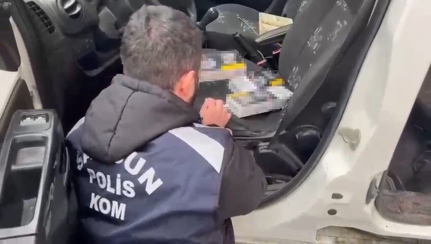 Samsun'da Kaçak Sigara Ve İçki Operasyonu 1 Gözaltı 2
