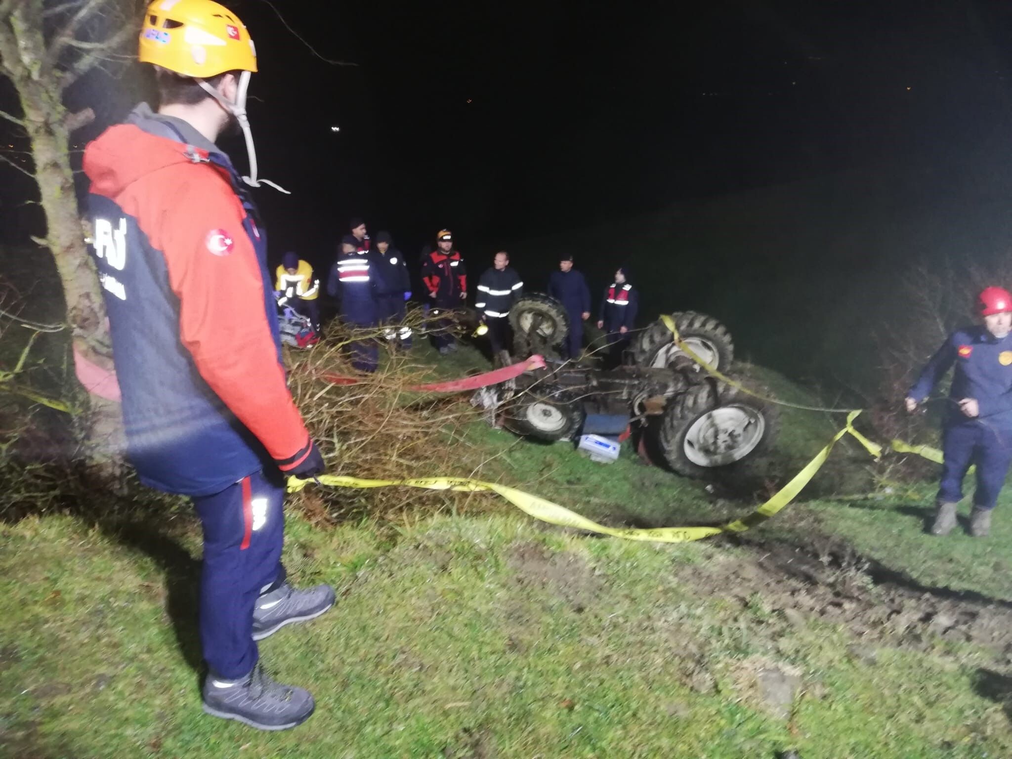 Samsun'da Traktör Kazası Sürücü Hayatını Kaybetti (1)