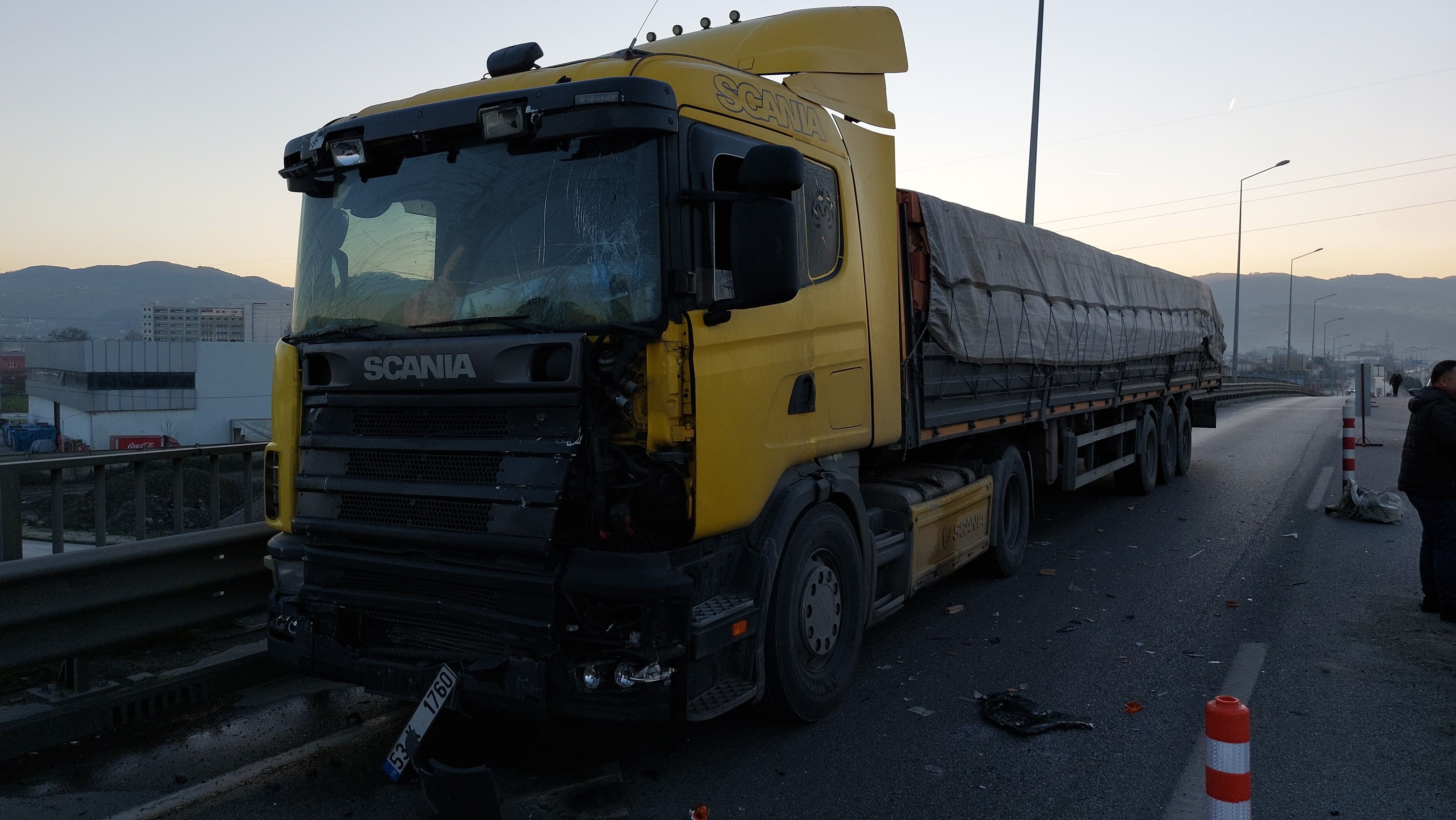 Samsun'da Zincirleme Kaza 2 Yaralı (7)