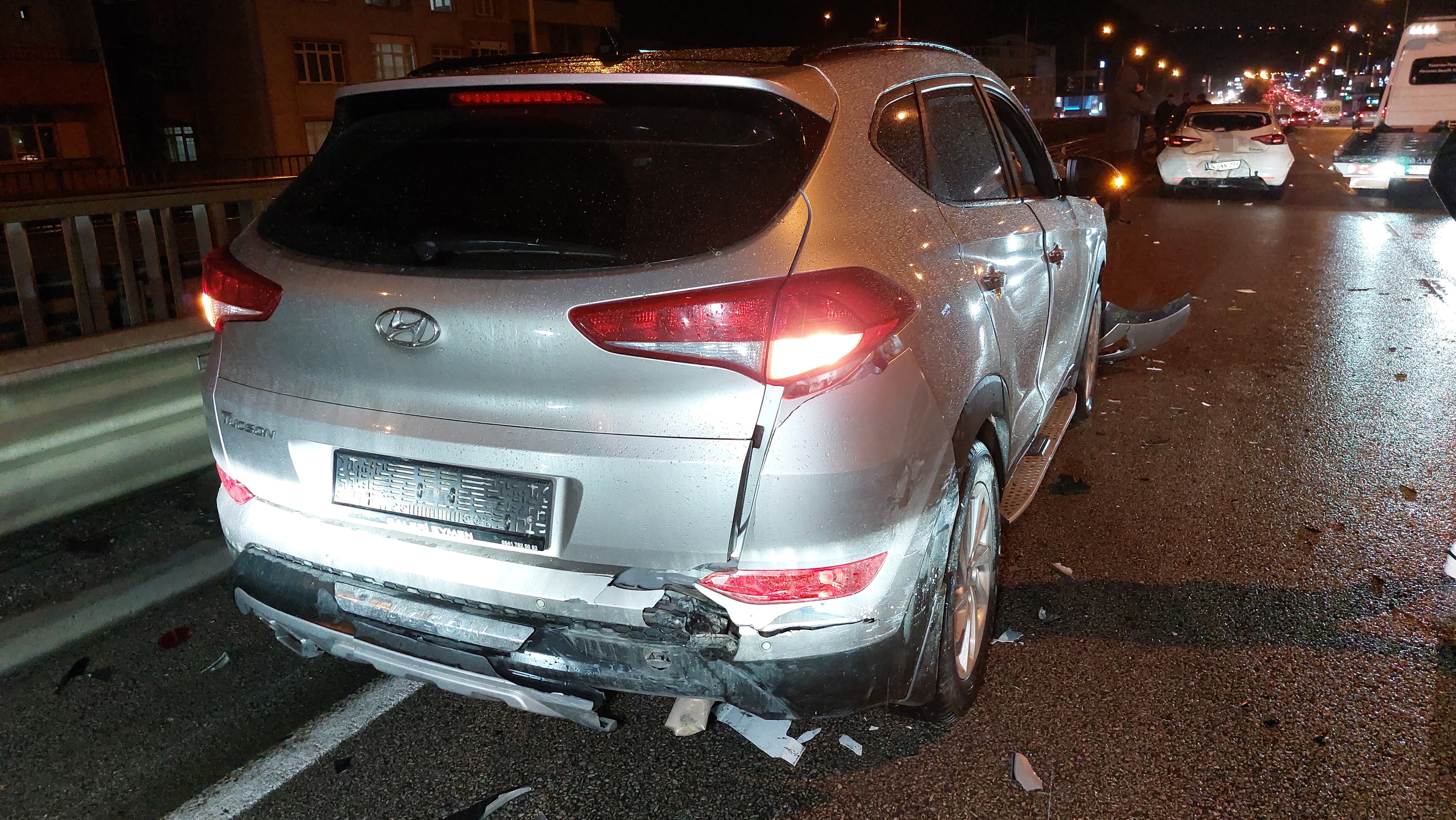 Samsun'da Zincirleme Kaza 3 Yaralı (1)