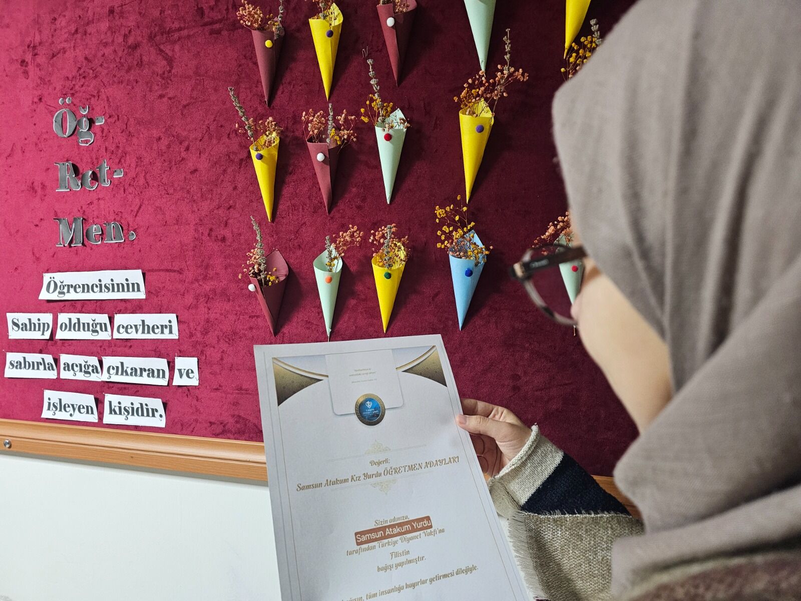 Tdv Samsun Kiz Yurdu’ndan Fi̇li̇sti̇n’e Destek! (2)