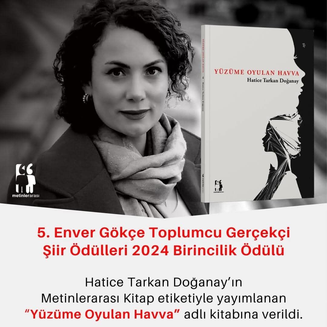 2024 Enver Gökçe Şiir Ödülü, Samsunlu Şair Hatice Tarkan Doğanay’a! 2