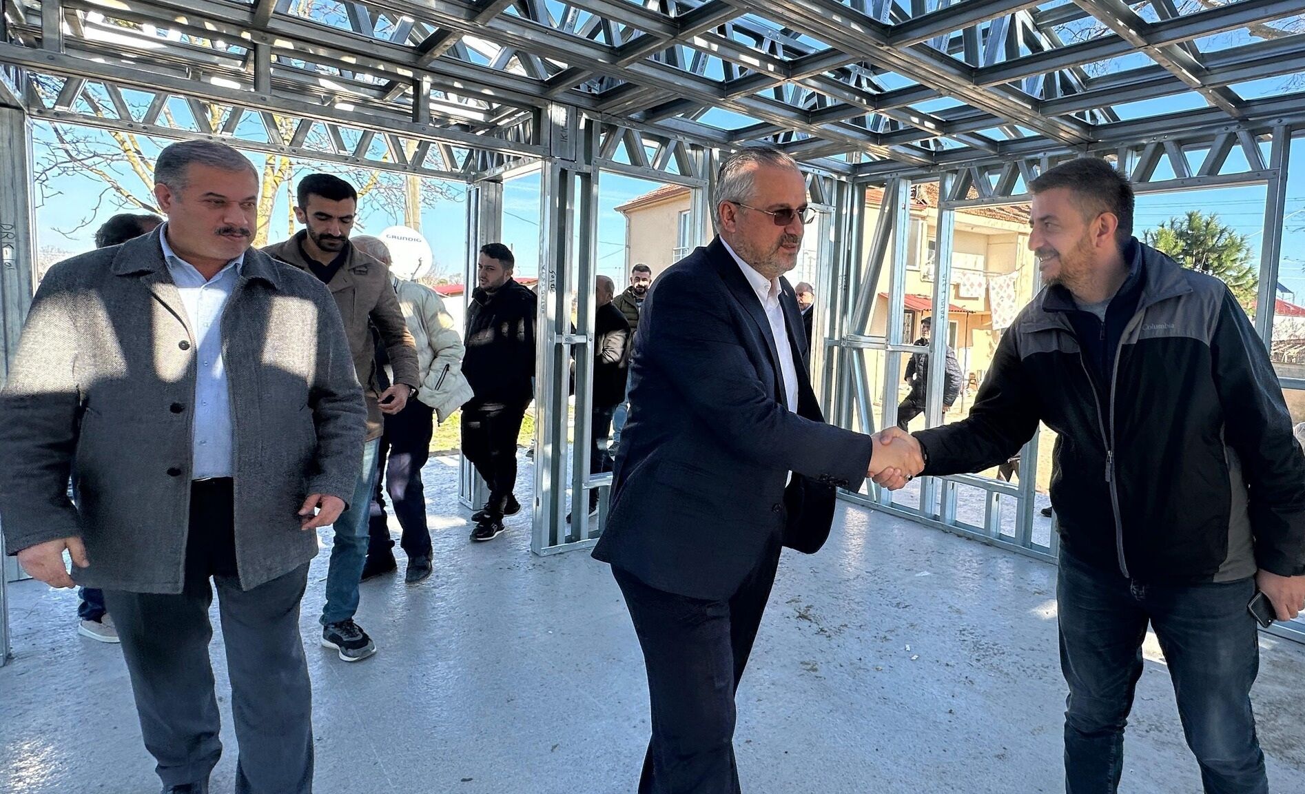 Başkan Hamit Kılıç; Adaköy Mahallesi Cami Inşaatında İncelemelerde Bulundu (4)