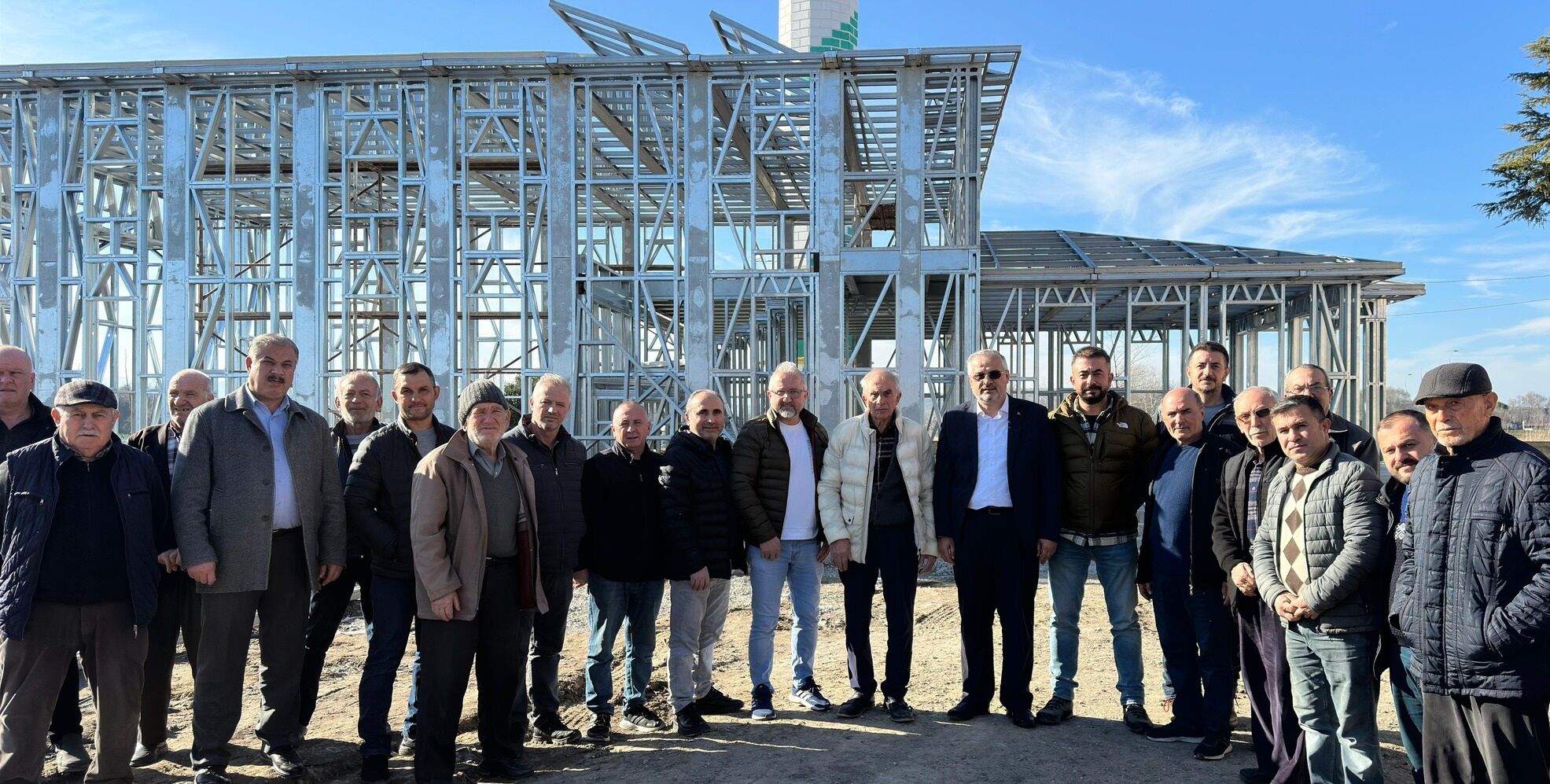 Başkan Hamit Kılıç; Adaköy Mahallesi Cami Inşaatında İncelemelerde Bulundu (5)