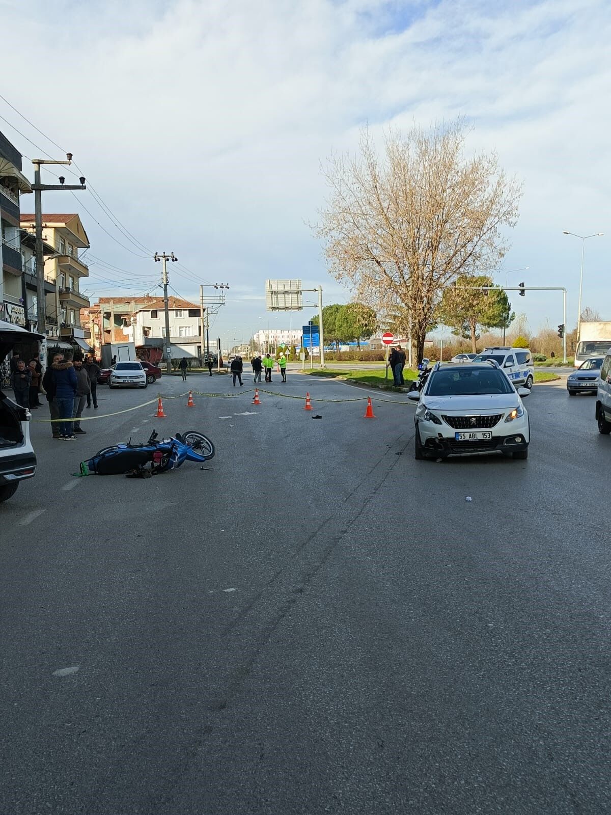 Çarşamba'da Otomobilin Çarptığı Motosiklet Sürücüsü Hayatını Kaybetti 2