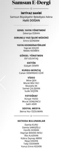 Samsun Büyükşehir Belediyesinin Hazırladığı E Derginin Kapağı Magazin Oldu! 3-1