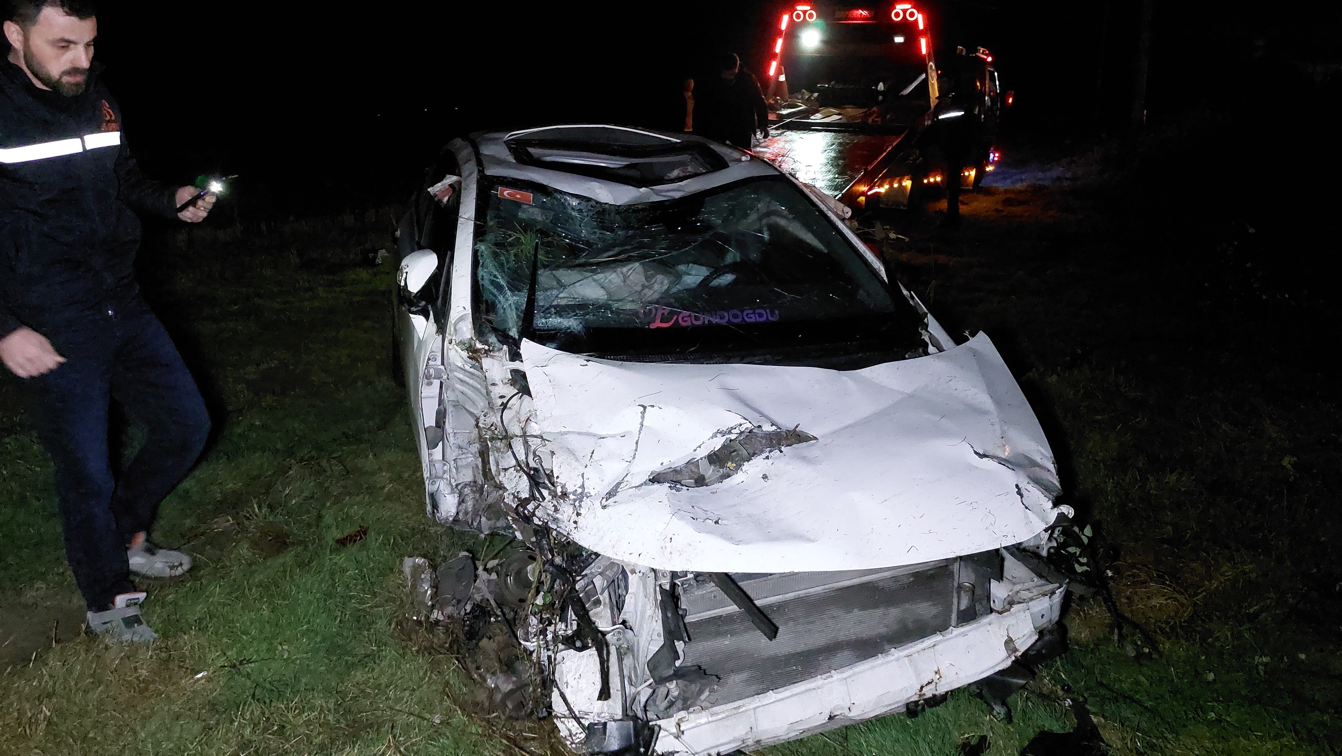Samsun’da Takla Atan Otomobilde 3 Genç Yaralandı! (4)