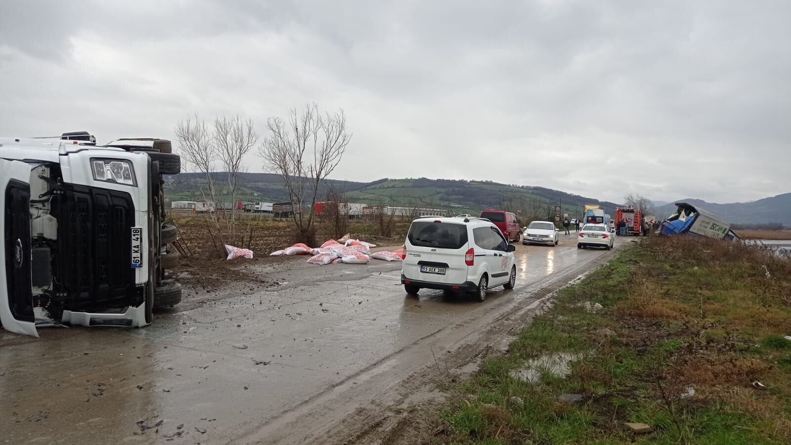 Bafra'da Sedde Yolunda Trafik Kazazı 1 Ölü (3)