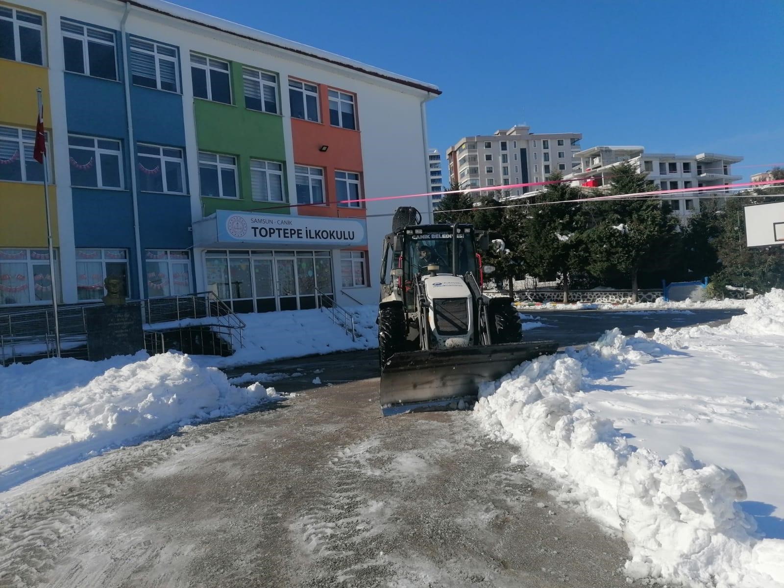 Samsun Canik’te Kar Temizleme Çalışmaları 2