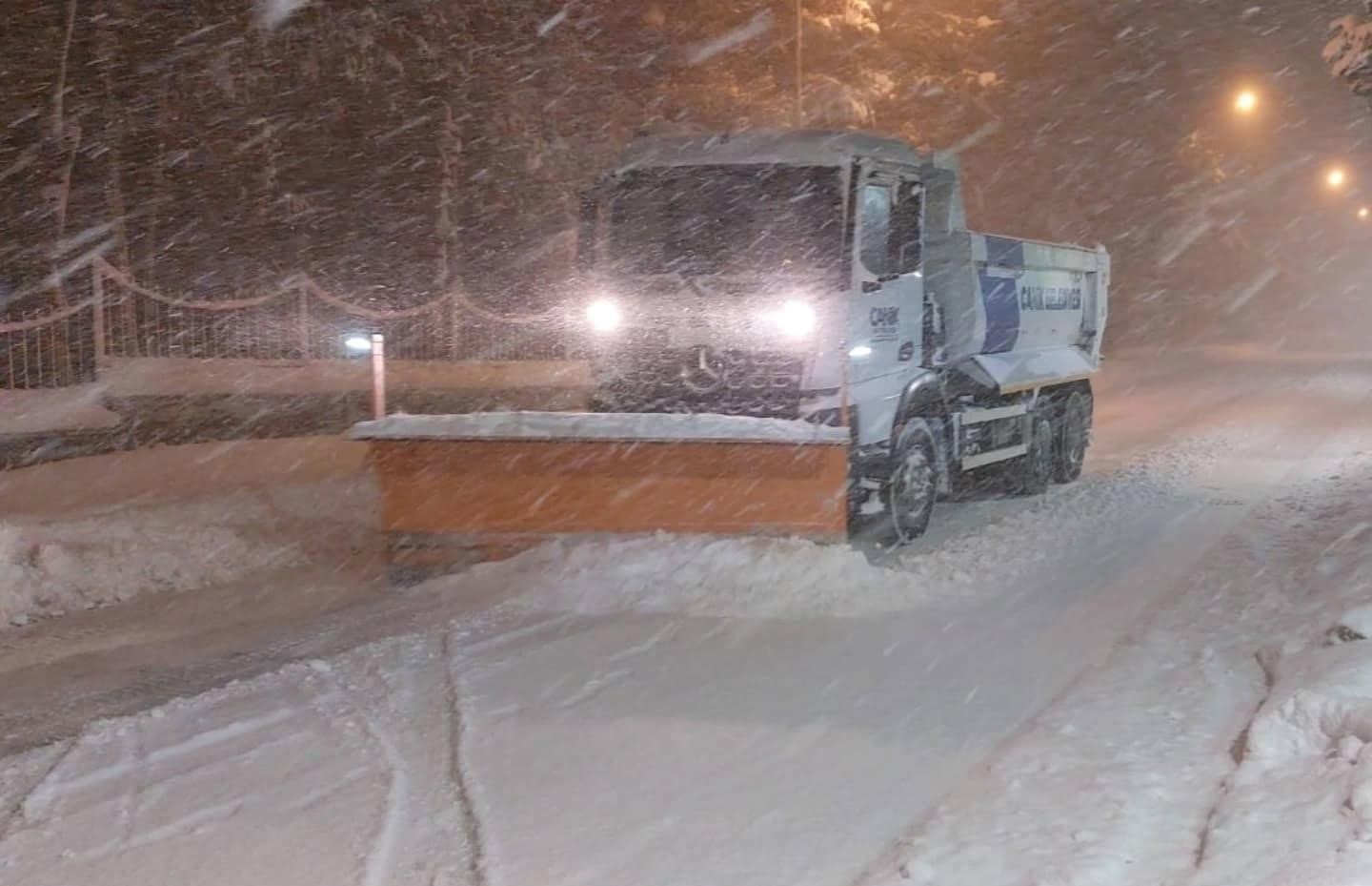 Samsun Canik’te Kar Temizleme Çalışmaları 4