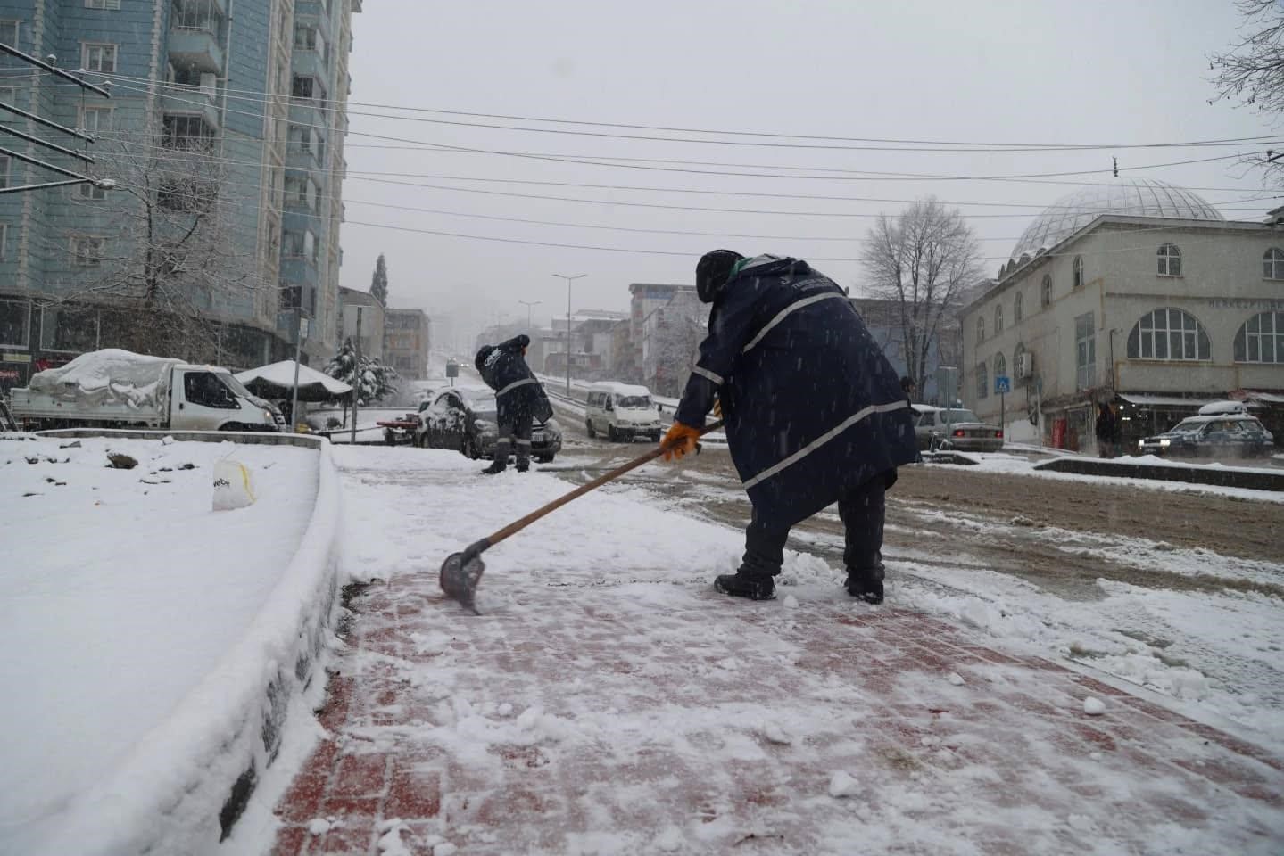 Samsun Canik’te Kar Temizleme Çalışmaları 6