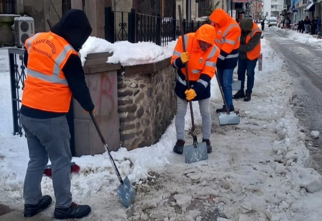 Samsun İlkadım Karla Mücadeleye Devam Ediyor 7