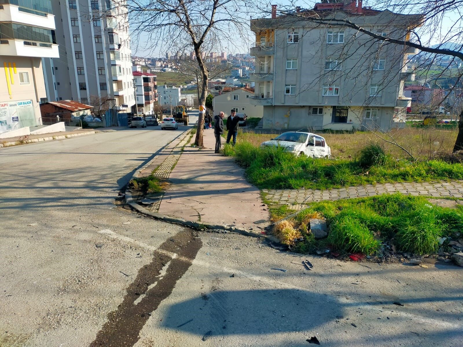 Samsun’da Kaza Noktası Haline Gelen Yolda Yine Kaza 5