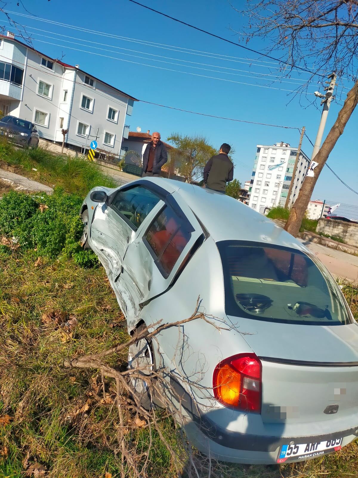 Samsun’da Kaza Noktası Haline Gelen Yolda Yine Kaza 6