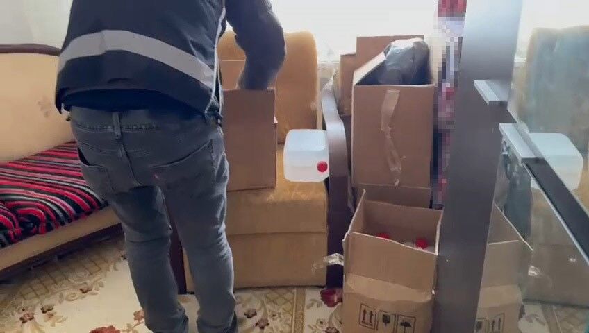 Samsun'da Sahte İçki Operasyonu 5