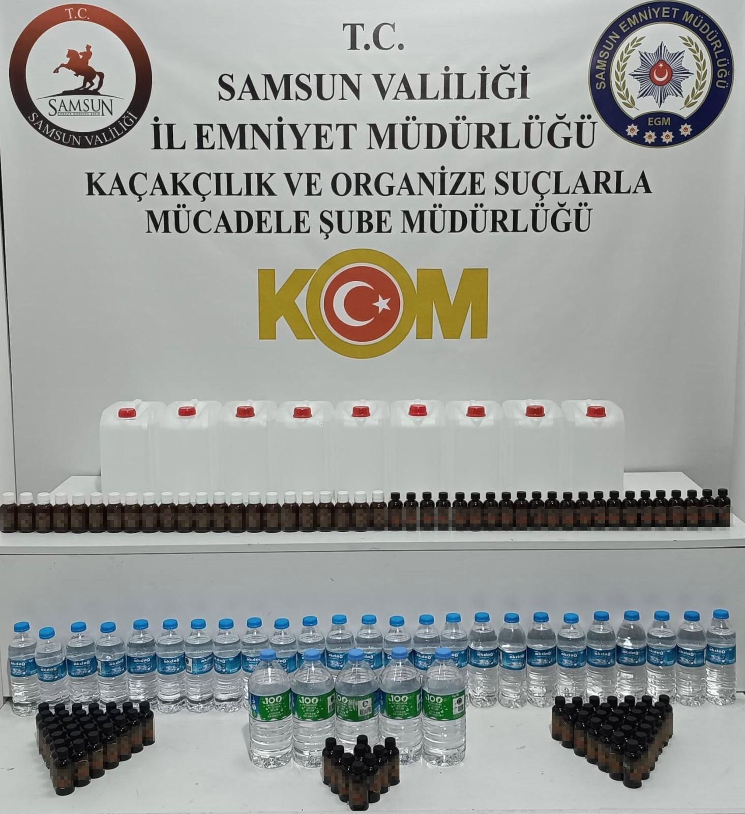 Samsun'da Sahte İçki Operasyonu 6