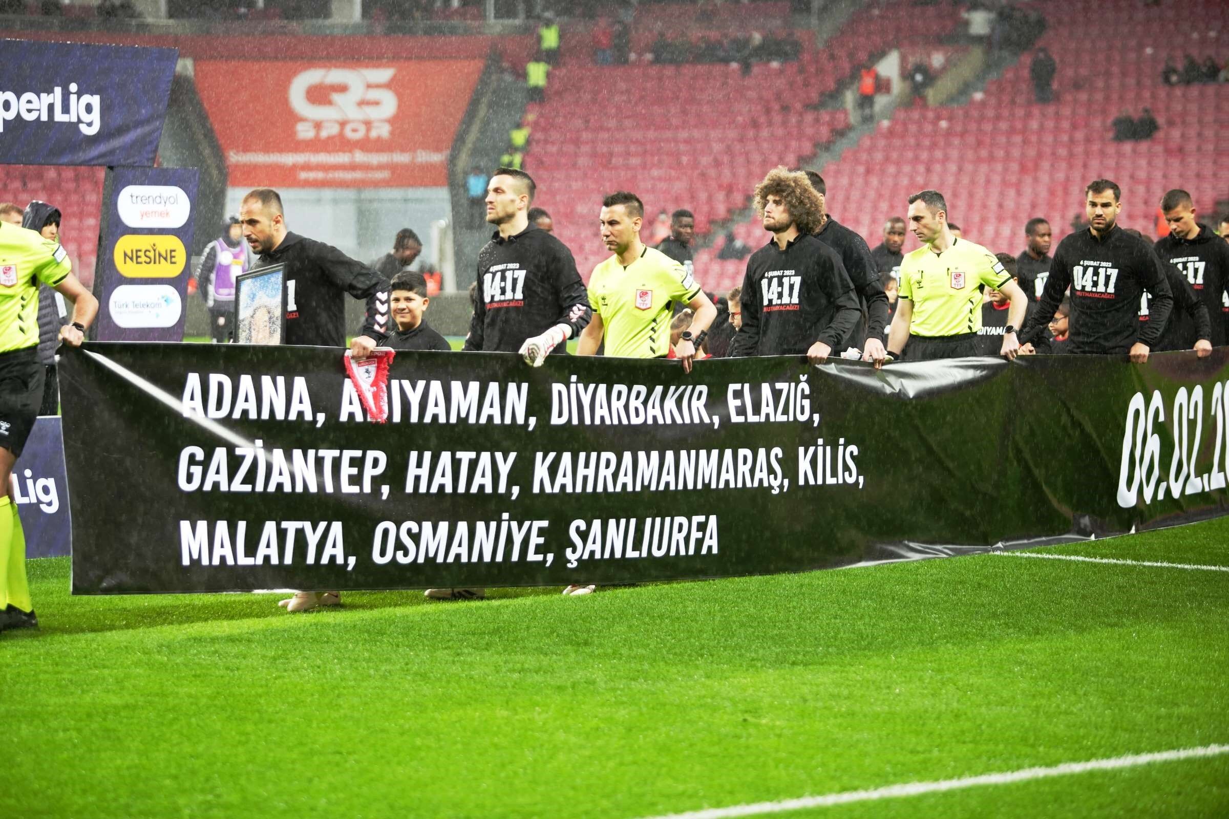 Samsunspor Ve Hatayspor’dan Depremzedelere Anlamlı Anma!3
