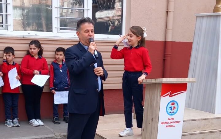Bafra Mehmet Akif Ersoy İlkokulu'nda İstiklal Marşı Ve Anma Günü Etkinliği (1)