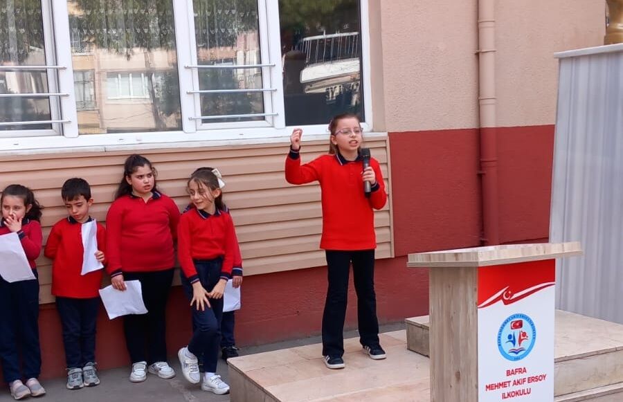 Bafra Mehmet Akif Ersoy İlkokulu'nda İstiklal Marşı Ve Anma Günü Etkinliği (2)