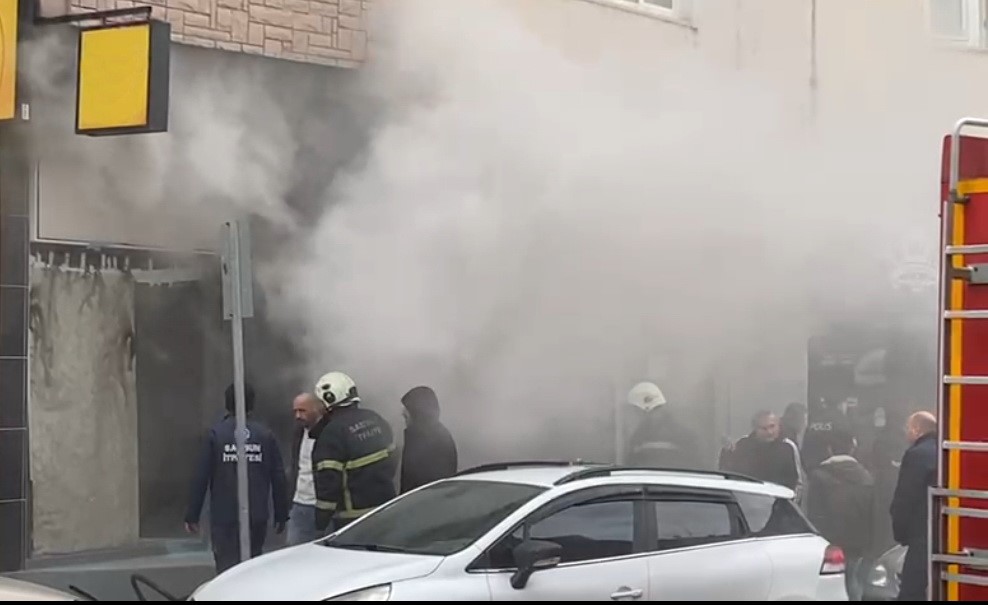 Bafra'da Işyeri Yangını1